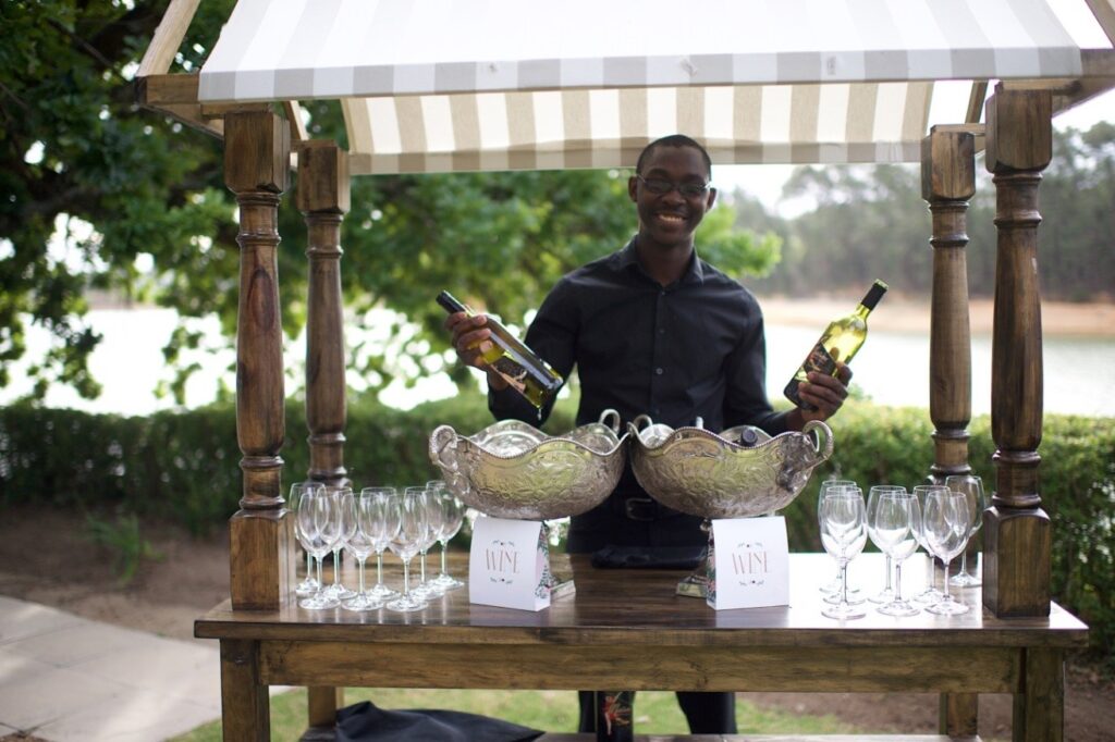 IWH graduate completing his beverage practical's